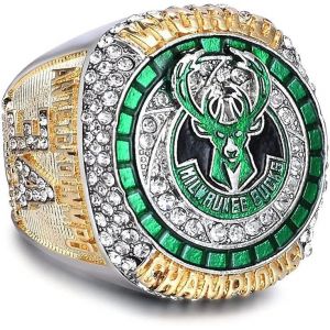 Bague De Championnat Des Bucks 2021, Réplique De La Bague Des Champions De Basket-Ball Avec Championnat - Neuf