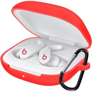 Housse en Silicone pour Écouteurs Bluetooth pour Beats Fit Pro Coque, Antichoc, Housse de Transport Compatible Beats Fit Pro Écouteur Bluetooth.Rouge.[S345] - Neuf