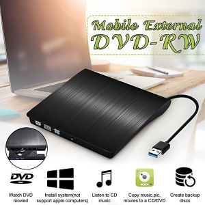 Lecteur CD/DVD Externe Usb 3.0,Noir - Neuf