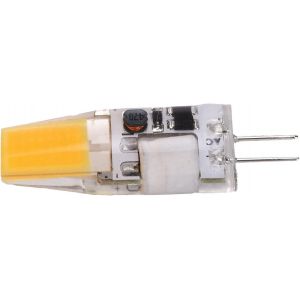 KAL-Ampoule De Plafonnier De Lustre En Silicone G4 Led Cob, 5W 600Lm Ac/Dc 12V 4.2X1.3Cm, Ampoule À 2 Broches Pour Lustre, Ampoule G4, Accessoire De Lampe (Blanc Chaud) - Neuf