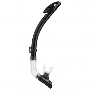 Tuba EntièRement Sec Avec Embout En Silicone Confortable Et Valve De Purge Unidirectionnelle (Noir) - Neuf