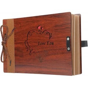 Album Photo Scrapbooking 80 Pages En Bois Arbre Livre Photo Scrapbooking Kit Pour Album De Famille,Mariage,Voyage,Anniversaire - Neuf