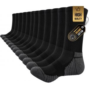 Chaussette Homme Femme 43-46 35-38 39-42 47-50 Chaussette Homme Hiver Sport,Chaussettes Hautes Homme,Antid&eacute;rapante Respirant Randonn&eacute;e Chaussettes 6 Paires.[S639] - Neuf