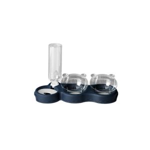 Ensemble Gamelles Pour Nourriture Et Eau Avec Distributeur - Bleu, Capacit&eacute; 1,8 L, Pour Petits Chiens Et Chats - Neuf