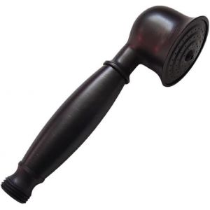 KAL-1 Pommeau De Douche Rétro En Laiton Noir, Douchette Vintage Pour Salle De Bain, Résistante À L'Usure, Style Téléphone, Douchette À Main Amovible Vintage (17 Cm De Long, 5 Cm De Diamètre) - Neuf