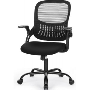 Lbgwp60-Cha De Bureau Avec Accoudoirs Réglables, Ergonomique, Avec Support Lombaire, Hauteur Réglable, Pivotante À 360°, Coussin D'ass Rembourré Pour Le Bureau - Neuf
