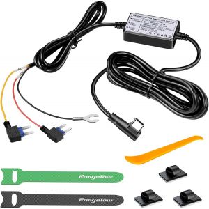 Dash Cam Hardwire Kit, USB-C Cordon d'alimentation pour Chargeur de cam&eacute;ra de Tableau de Bord de Voiture 12V-24V &agrave; 5V, 3 noyaux, ACS Mini Type - Neuf