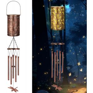 MEVRONISSHOP-Carillons solaires pour l'ext&eacute;rieur, carillons imperm&eacute;ables pour l'ext&eacute;rieur, d&eacute;coration pour Jardin, Cadeaux Uniques pour Anniversaire, id&eacute;al pour Les Femmes, Les m&egrave;res, Les Grand-m&egrave;res - Neuf