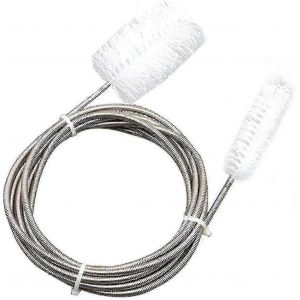 Brosse de nettoyage pour conduites d'eau,brosse de vidange flexible,acier inoxydable - Neuf