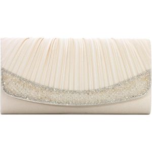Pochette Femme Rhinestone Soir&eacute;e pliss&eacute;e Enveloppe Sac &agrave; main Sac de f&ecirc;te Sac de banquet - Neuf