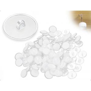 60 Pi&egrave;ces Crochets De Plafond,Crochets Adh&eacute;sifs Auto-Adh&eacute;sifs,Crochets Muraux Transparents,Crochets Pour Serviettes,Crochets Sans Per&ccedil;age,Pour Chambre Cuisine Salle De Bain Mur Plafond Boucle - Neuf