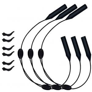 Lunettes Sangle R&eacute;glable Lunettes De Retenue 3pcs Universel Fit Sports Lunettes De Soleil Retenue + 6pcs Glas - Neuf