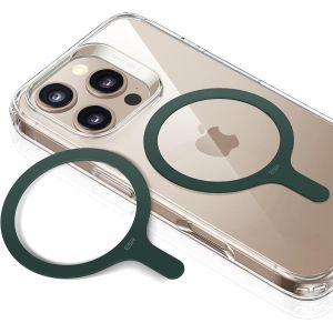 Kal-Pour Anneau Magnétique Compatible Avec Magsafe, Lot De 2 Anneaux Métalliques Autocollant Telephone Universel, Pour Iphone 16/16e/15/14/13/12/11/X, Galaxy S24/S23/S22/S21/S20/S10 Et Plus, Vert - Neuf