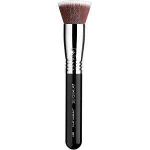 F80 Pinceau Kabuki &Agrave; Dessus Plat - Pinceau De Maquillage Pour Fond De Teintpoudrecorrecteur Et Contour - Pinceau De Maquillage Pour Le Visagepour Pointiller Et Estomper - Neuf