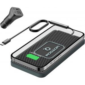 Chargeur Sans Fil Pour Voiture Station De Charge Inductive Tapis De Charge Sans Fil Antidérapant Avec Chargeur De Voiture Pd20w Pour Iphone 16/15/14/13, Samsung S23/22 Câble De[Gyc960811] - Neuf