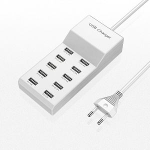 LORANKA-Chargeur USB multiple, station de charge rapide USB 10 ports, adaptateur de chargeur multi-ports, EB0436 - Neuf