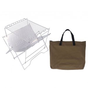 Barbecue Pliable A Base Stable En Acier Inoxydable, Multifonction, A Charbon De Bois, Pour Le Camping - Neuf