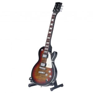 Mini Guitare Electrique Miniature En Bois, Modele D'instrument De Musique, Cadeau D'anniversaire - Neuf