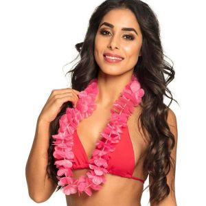 Kal-Collier Hawaïen Ohana 1 Pièce Longueur 105 Cm Collier Été Plage Fleurs Mer Vacances Accessoires Déguisement Déguisement Carnaval Fête À Thème - Neuf
