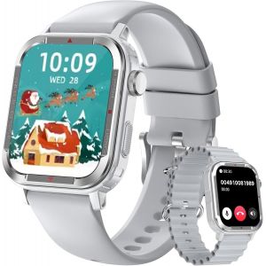 Montre Intelligente Pour Homme Et Femme-Écran Tactile Hd 1,85""-Avec Fonction Téléphone-Étanche Ip68-Avec Moniteur De Fréquence Cardiaque-Spo2-Moniteur De Sommeil-Podomètre-123 Modes De - Neuf