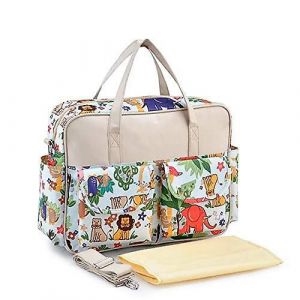 Sac &Agrave; Bandouli&egrave;re Momie Imperm&eacute;able Multifonctionnel Sac &Agrave; Langer Sac &Agrave; Langer Chic Fourre-Tout/Style Messager Grand Poids L&eacute;ger Avec Tapis &Agrave; Langer, R&eacute;glable - Neuf