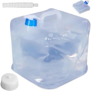 Eryi-Bidon D'eau Pliable 15l, Sac À Eau Portable Avec Robinet, Réservoir D'eau D'urgence Pour Camping, Randonnée, D'eau Sac À Eau Pour L'urgence, Préparation À La Crise, Équipement D'urgence - Neuf