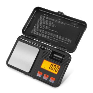 Mini Électroniques de haute Précision de Cuisine Échelle 200g / 0,01 g - Voyage Portable balance de Poche avec Écran LCD et pince à Épiler - 50g Poids d'Étalonnage 6 Tare Unités en Acier Inoxydable - Neuf