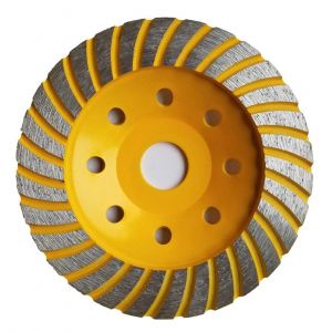 Meule diamantée de 115 x 22,2 mm - Turbo meule diamantée pour le Béton, le Granit, la Pierre, le Marbre, la Pierre, la Maçonnerie, le Plâtre, le Béton Poli - Neuf
