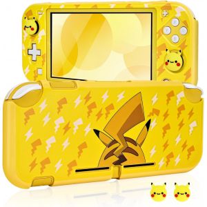 Hljhj-Coque Pour Switch Lite,Jolie Impression D'alien Foudroyé Coque Protectrice En Pc Dur Pour Switch Lite Avec 2 Embouts De Poignée De Pouce Pour Switch Lite,Blanc+Jaune - Neuf