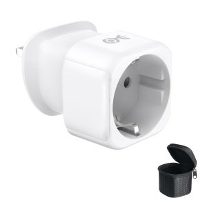 JGD-Adaptateur secteur UE vers UK, convertisseur europ&eacute;en 2 broches vers britannique 3 broches de type G, fusible 13 A, adaptateur secteur UE vers UK compatible avec les prises de type C/E/F - Neuf