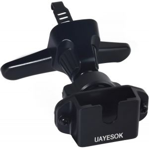 Car Air Vent Mount for Radio,Rotatable with Dual Holder and Universal Clip,Compatible with Motorola Kenwood Icom Midland Yaesu Walkie Talkie - Neuf