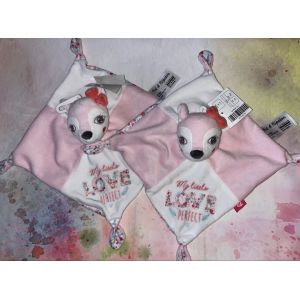 Doudou biche My Little love perfect Pat et Ripaton lot de deux doudous b&eacute;b&eacute; La Halle jouets enfants petites filles - Neuf