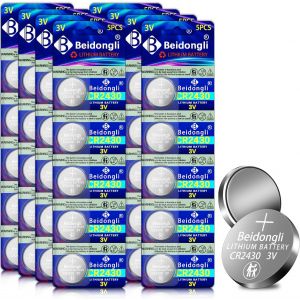 CR2430 Lot de 40 Piles Bouton au Lithium CR2430 3 V (2430-40) - Neuf