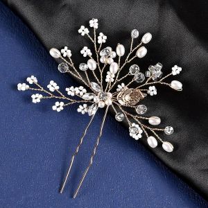 Peignes À Cheveux De Mariage En Forme De U Perle Pinces À Cheveux Accessoires Pour Femmes Ornements De Tête Bijoux Casque De Mariée Coiffure Outils De Conception - Neuf