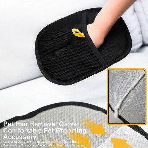 Gant De Toilettage Pour Animaux De Compagnie,Gant De Toilettage Double Face,Gants D'épilation Pour Animaux De Compagnie Pour Chien Et Chat,Gant D'épilation D'animaux Réutilisable Pour,Deshedding,Groom - Neuf