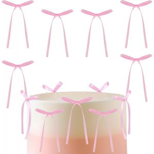 Lot de 30 n?uds roses pour décoration de gâteau,anniversaire,mariage,fête prénatale,emballage cadeau,fournitures de décoration d'arbre de Noël - Neuf
