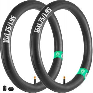 Yemaesre-Chambresà Air 16x1.75 / 16x1.95 Avec Valve Droite Av 33mm | Pour Vélos, Draisienne, Poussettes Pour Enfants, Autres. Compatible Avec Pneus 16 Pouces (Etrto 47/54-305) - Neuf
