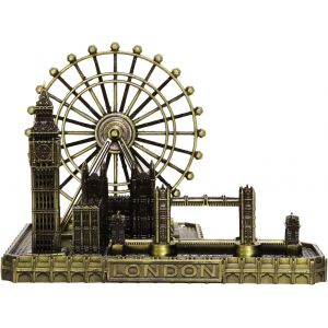 Statue De Big Ben, Souvenir De Londres, Figurine De Bâtiment Rétro En Métal, Modèle De Collection, Sculpture Pour Salon, Bibliothèque, Meuble Tv, Décoration De Table - Neuf