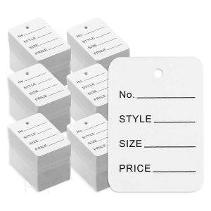 3 000 &Eacute;tiquettes De Prix,4,9 Cm X 3,5 Cm,&Eacute;tiquettes En Papier Blanc,&Eacute;tiquettes De Taille Pour V&ecirc;tements - Neuf