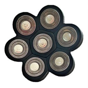 T&ecirc;tes de remplacement de rasoir &eacute;lectrique 7D Rasoir de t&ecirc;te 7 t&ecirc;tes Rasoir chauve T&ecirc;te de rasoir &eacute;lectrique de barbe pour - Neuf