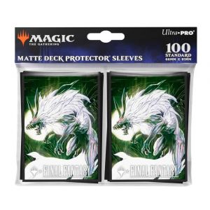 Magic : The Gathering - Final Fantasy Pack 100 Sleeves De Protection - Fenrir (V7) - Neuf