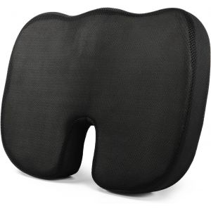 Coussin Coccyx,Coussin Ergonomique Assise,Coussin Chaise Bureau,Mousse &Agrave; M&eacute;moire De Forme,Pour Si&egrave;ge Voiture Auto Conducteur Fauteil Bureau Fauteuil Roulant - Neuf