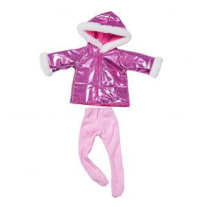 Doudoune pour fille en tissu pour poupée, jouet de table amusant, cadeau idéal pour les fêtes d'enfants, rose rouge - Neuf