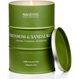 Bougies parfumées à la bombe cerise, Bougies douces parfumées pour la maison, Bougie naturelle à la cire de soja, Cadeaux bougies pour femmes, 320g 70 heures de combustion - Neuf