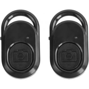 JGD-2 Pack Bluetooth Obturateur de Cam&eacute;ra, T&eacute;l&eacute;commande Bluetooth Selfie sans Fil, Obturateur &agrave; Distance Bluetooth, Cliceur Photo Bluetooth Compatible avec iOS et Android - Neuf
