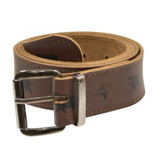 Ceinturon Motif Sanglier Et B&eacute;casse - Neuf