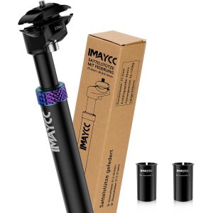 Subzonal-Tige De Selle Suspendue, Nouveau Design Premium De Tige De Selle Telescopique 27,2 / 30,9 / 31,6mm&oslash; Avec 2 Douilles D'&eacute;cartement, Convient &Agrave; Tous Les V&eacute;los,Exp&eacute;rience De Conduite Confortable - Neuf