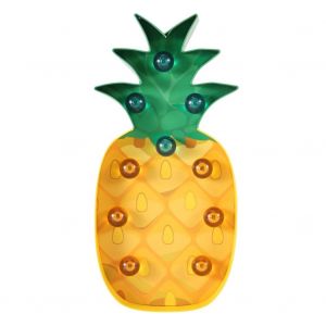 HJLIAN Lampe LED innovante en forme de fruit et d'animal, veilleuse decorative pour la maison, cadeau ideal pour un ananas - Neuf