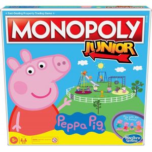 Monopoly Junior: Peppa Pig Edition Board Game For 2-4 Players,Indoor Game For Kids Ages 5 And Up - Neuf