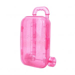 Valise de voyage 18 pouces pour poupee fille, jouet pour enfants (rose) - Neuf